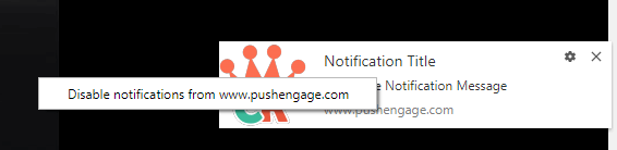 remove push notifications on browser
