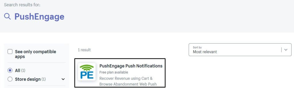 PushEngage Push Notification Shopify App