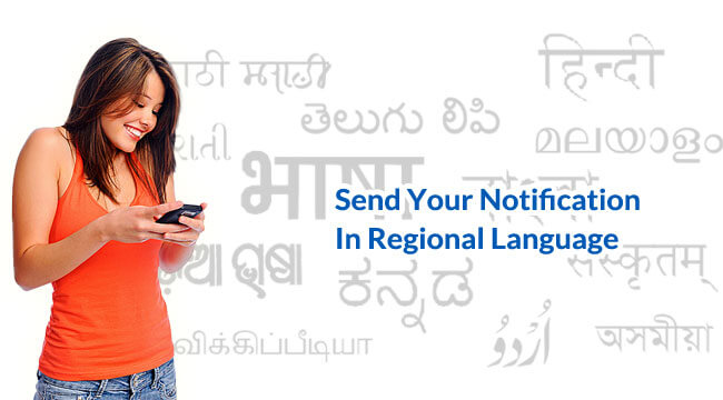 Push notification in regional language