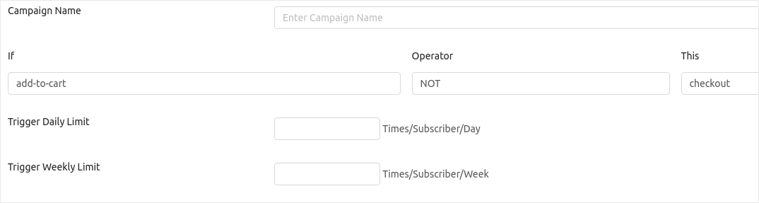 Cart Autoresponder Campaign Details