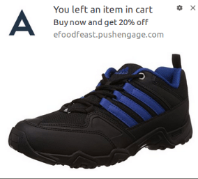 Push Notification Cart Abandonment Example