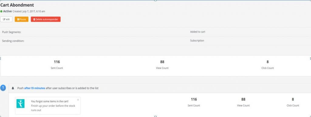 Setup Abandoned Cart Web Push Notification in PushEngage