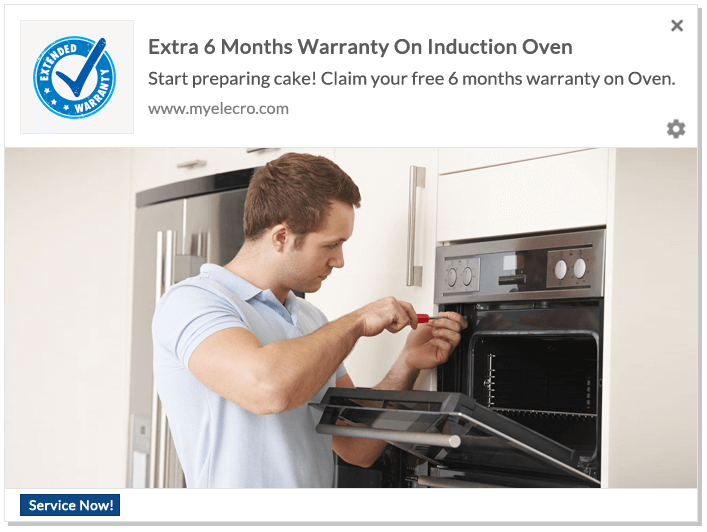 Web Push Notification Ideas: Extended Warranty