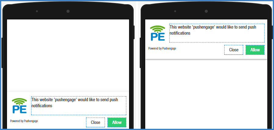 Mobile Safari Style Push Opt-In