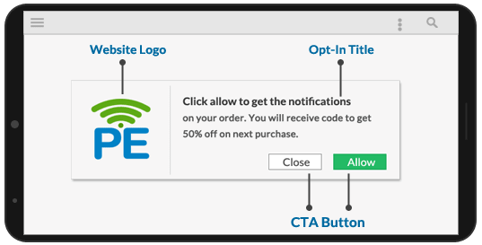 Push Notification Opt-In Parts