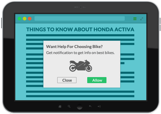 Push Notification Opt-in Based on time spent