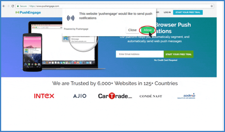 Safari Style Push Opt-In