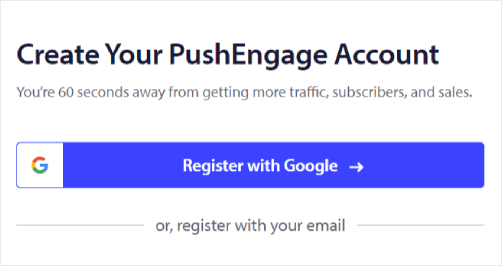 PushEngage Account Setup