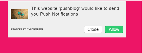 PushEngage push notifications