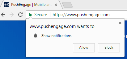 push notificatin opt-in
