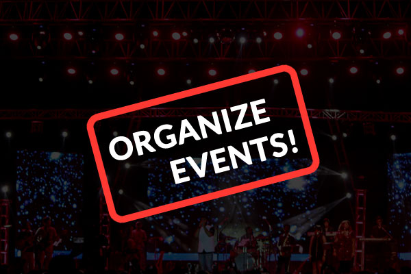Organize events to engage with the user