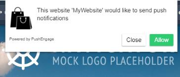PushEngageOptin on ClickFunnel page