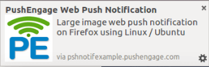 Large image notification on firefox using linuxubuntu