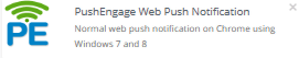 Normal web push notification on Chrome using Windows 7 and 8