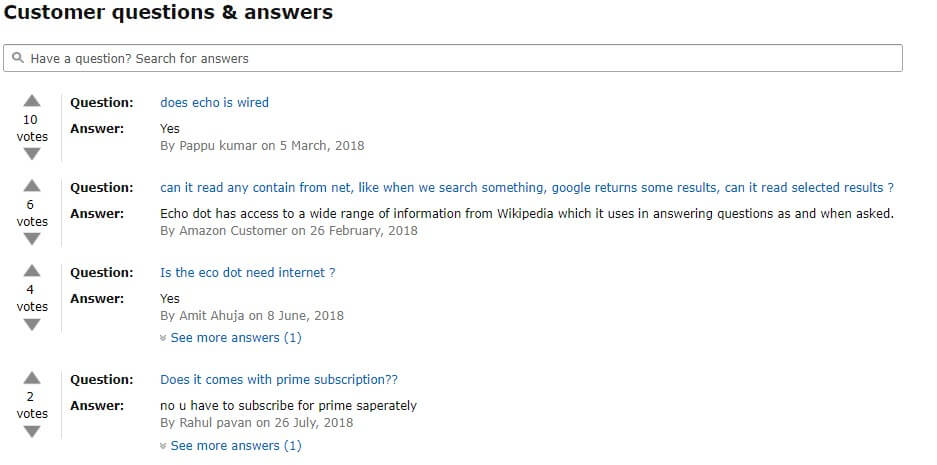 amazon faq