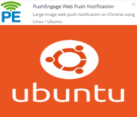 large image notification on chrme using linuxubuntu