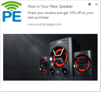 Product Review Push Notification Campaign