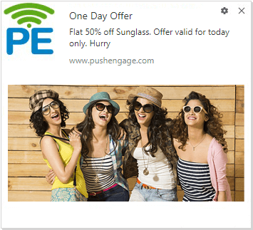 Push Notification For Deal Of The Day Campaign