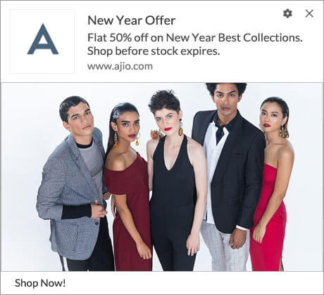 Push Notification for New Year Offer