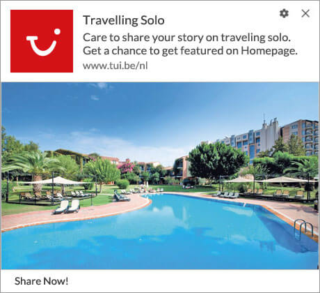 Push Notification to Share Travel Story