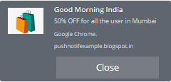 notification example