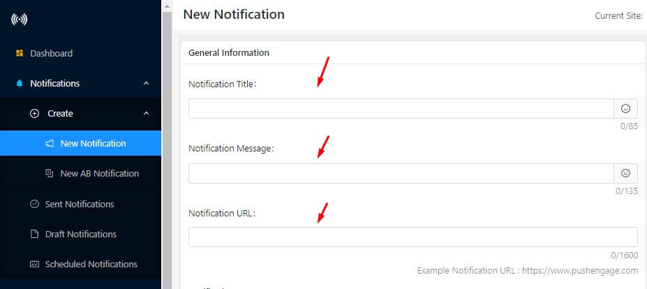 creating new push notification