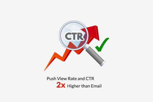 Wholesome Yum Push View Rate and CTR 2x-Higher than Email