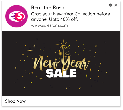 Push Notification Template Holiday Preview Sale