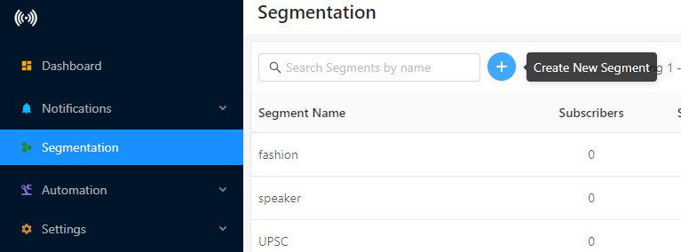 creating segments