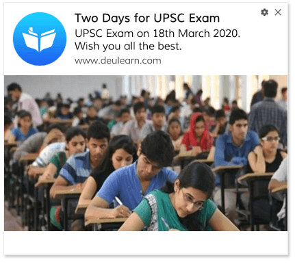 Push Notification Campaign For E-learning website- Exam Update