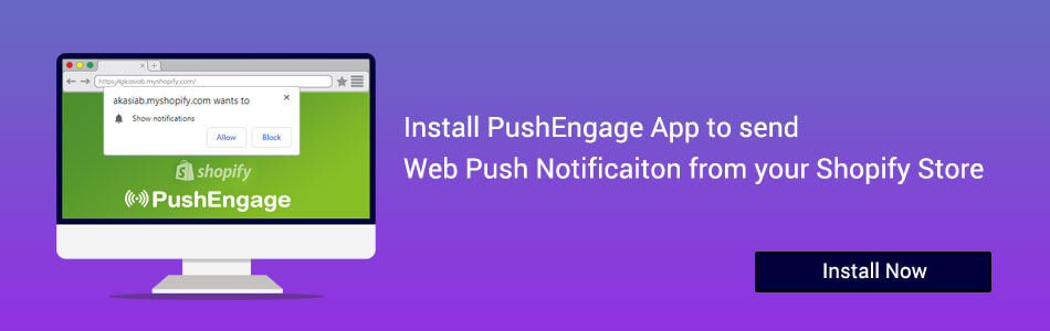 Install Push Notification Shopify App