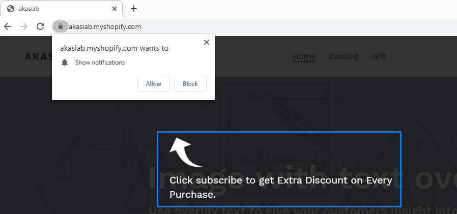 subscription overlay in Shopify Store