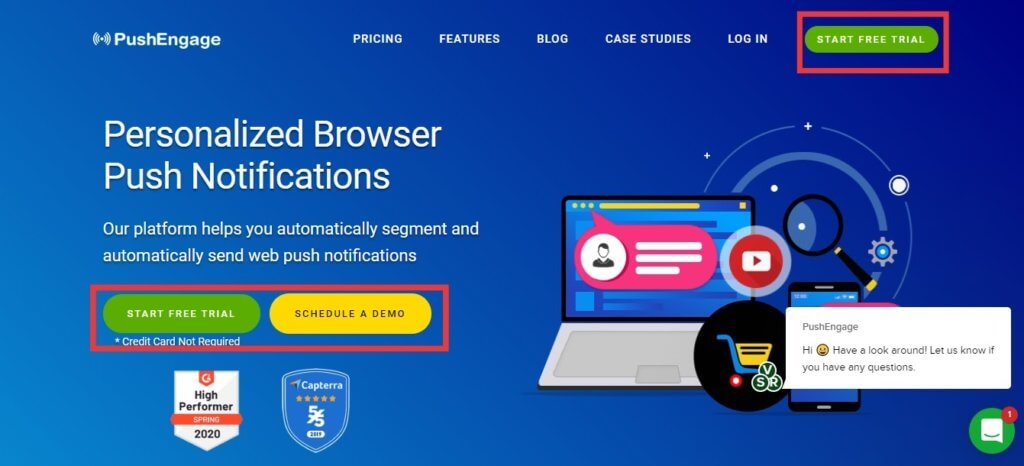 CTA in Landing Page