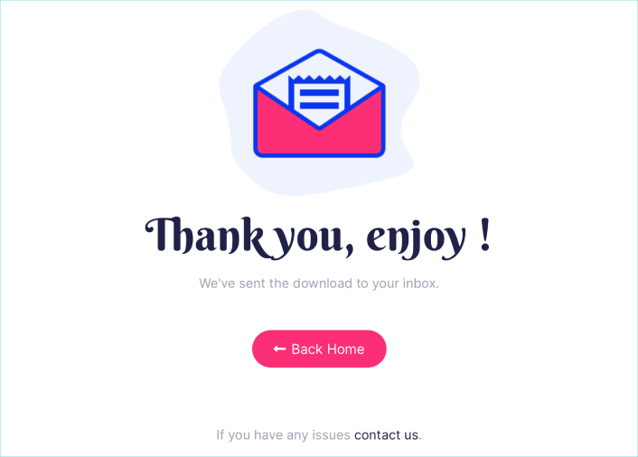 Thank You Page Responsive Landing Page Templates
