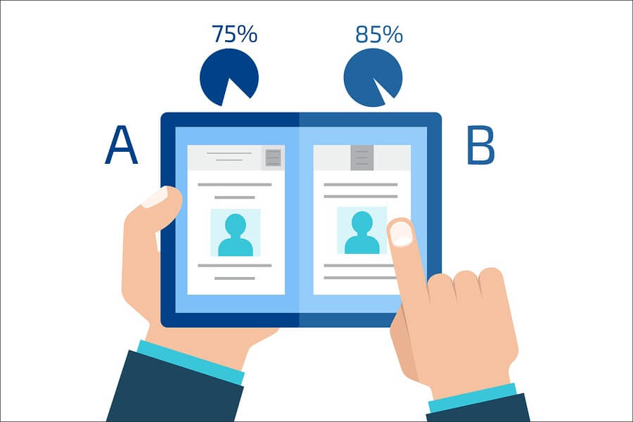 ab testing of landing page