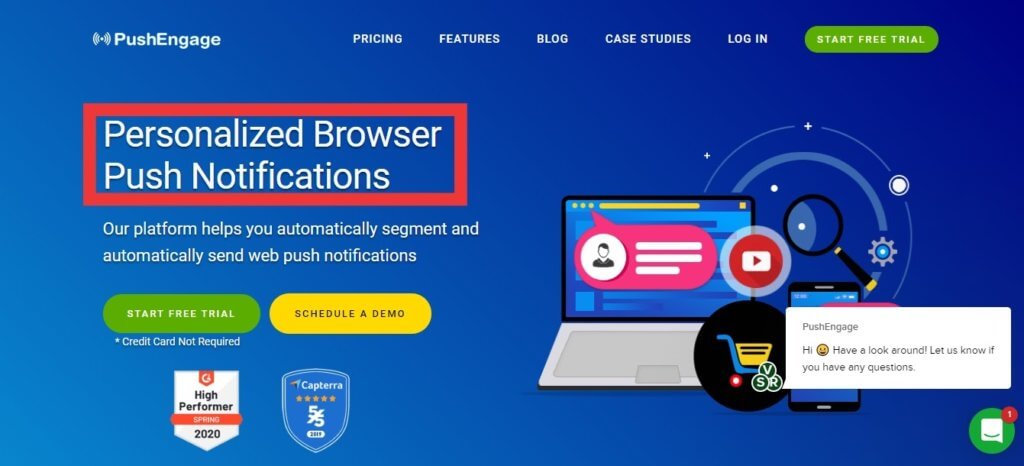 landing page headline