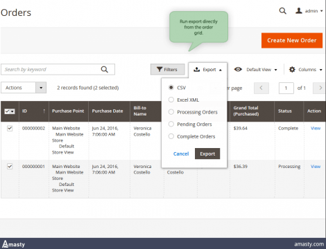 magento-order-export