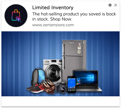 Inventory Alert Push Notification Template 2