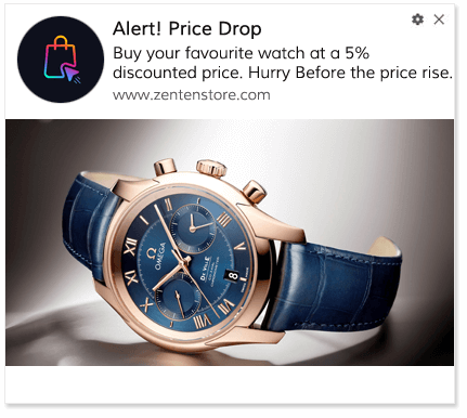 Price Drop Alert Push Notification Template 4