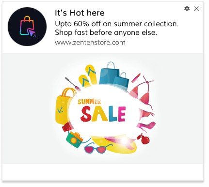 Seasonal Sale Push Notification Template 2