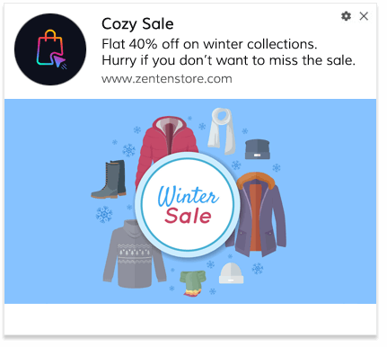 Seasonal Sale Push Notification Template 4