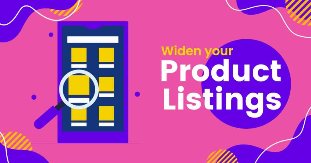 product listing