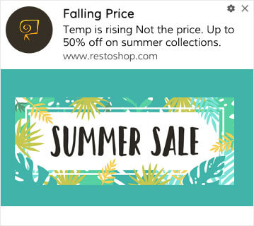 Seasonal Discount Web Push Example