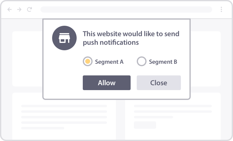 dynamically segment push notifications