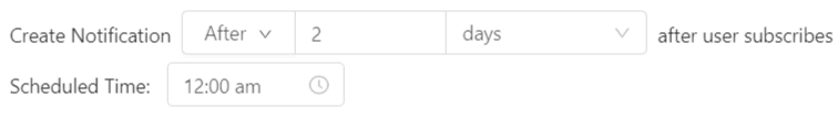 schedule drip notifications with delay