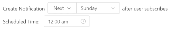 schedule drip notifications