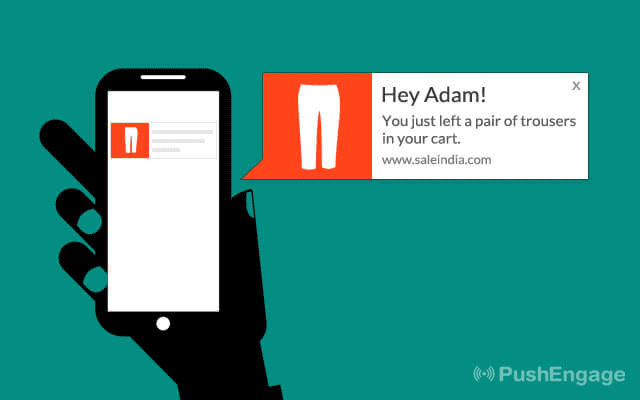 cart abandonment push notification