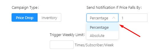 Create a Price Drop Alert