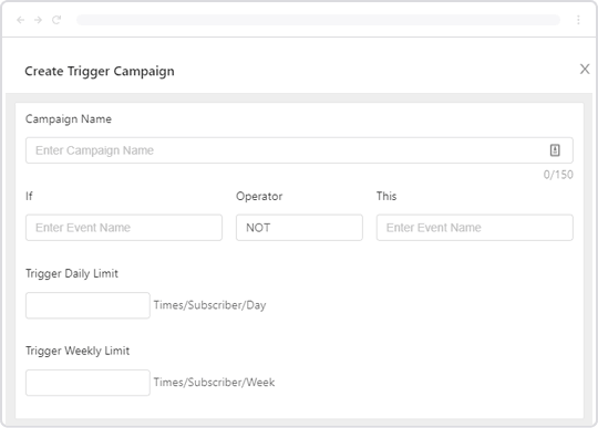 Create trigger campaign