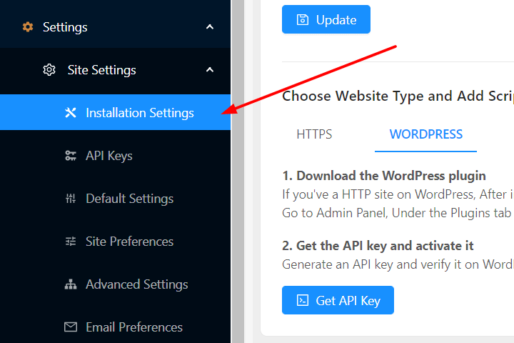 Install PushEngage plugin